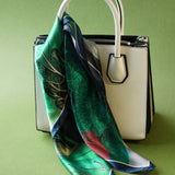 100% silk scarf: escape to the moon